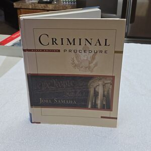 Criminal Procedure - 6th edition Hardcover –  2003 by Joel Samaha  CD included